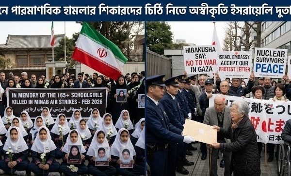 জাপানে পারমাণবিক হামলার শিকারদের চিঠি নিতে অস্বীকৃতি ইসরায়েলি দূতাবাসের