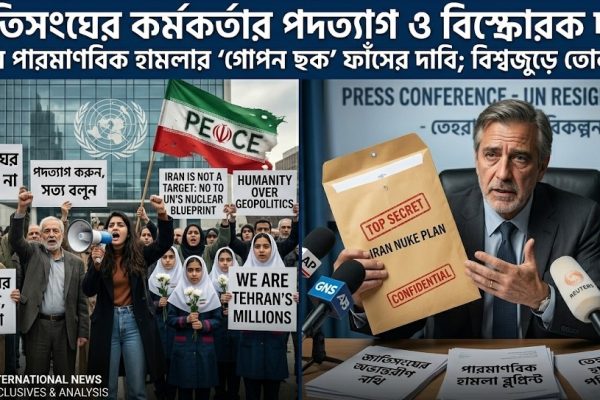 ইরানে পারমাণবিক হামলার গোপন ছক! জাতিসংঘের কর্মকর্তার পদত্যাগ ও বিস্ফোরক তথ্য ফাঁস